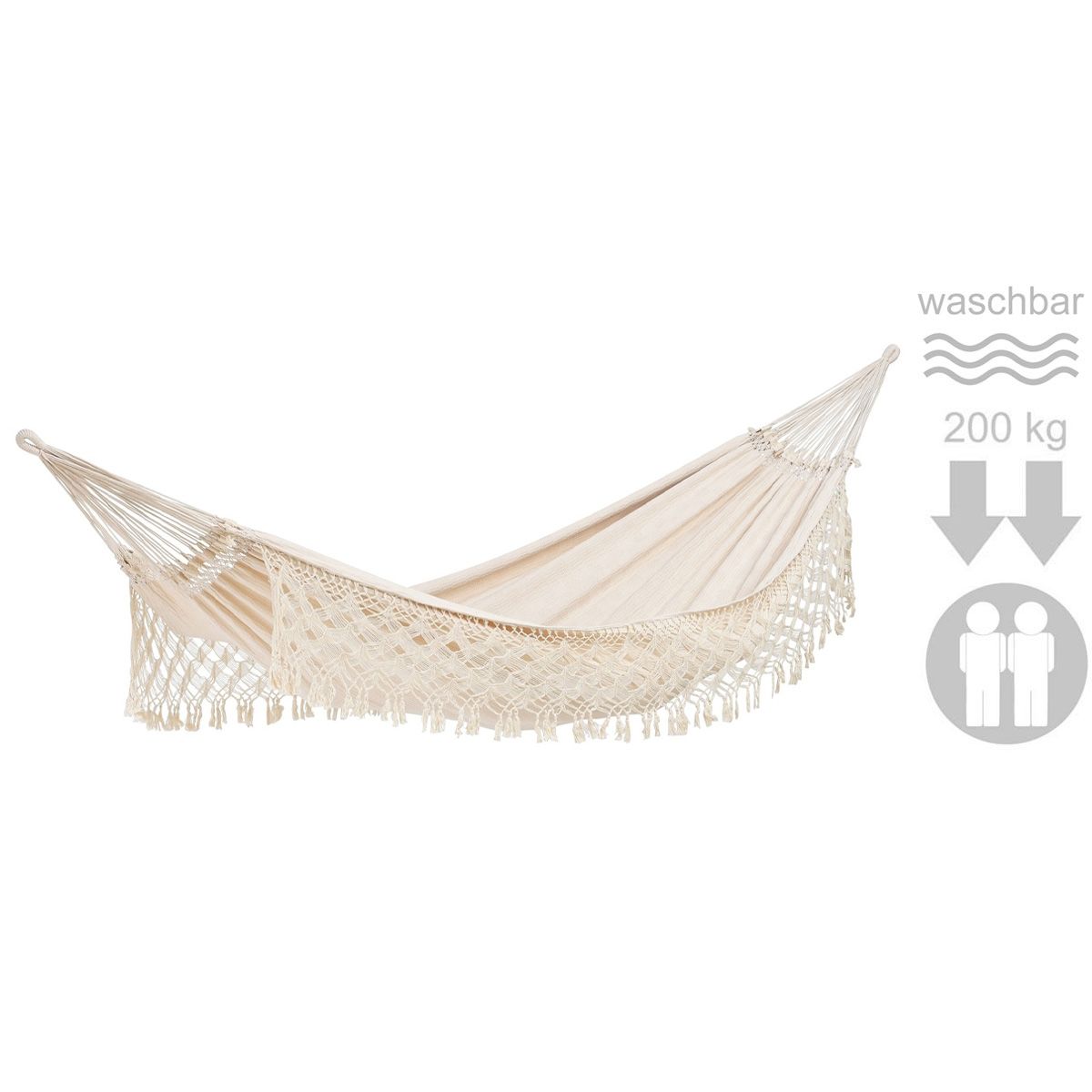 Boho Hängematte mit Fransen